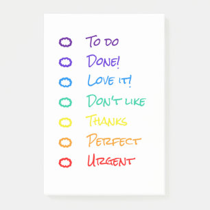 Regenbogen Post-it Klebezettel