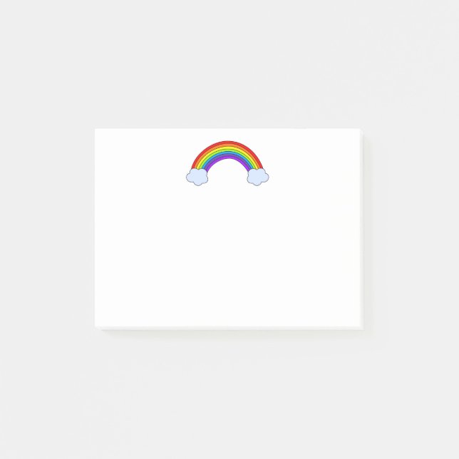Regenbogen Post-it Klebezettel (Vorderseite)