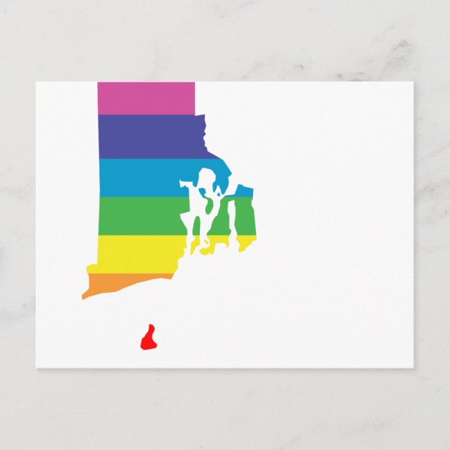 Regenbogen Postkarte (Vorderseite)