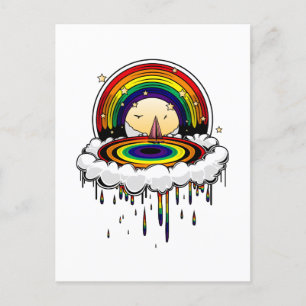 Regenbogen Postkarte