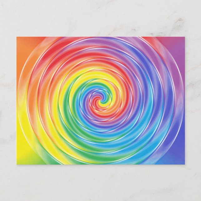 Regenbogen-Postkarte Postkarte (Vorderseite)