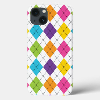 Regenbogen-Preppy-Argyle-Muster Case-Mate iPhone Hülle