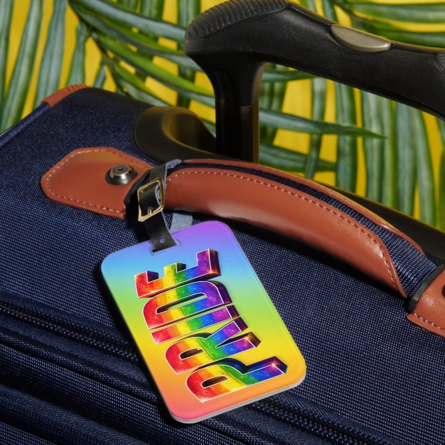 Regenbogen-PRIDE-LGBTQIA+-Community Gepäckanhänger (Vorderseite Insitu 1)
