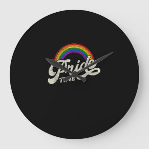 Regenbogen, Primezeit, LGBT-Tank oben Große Wanduhr