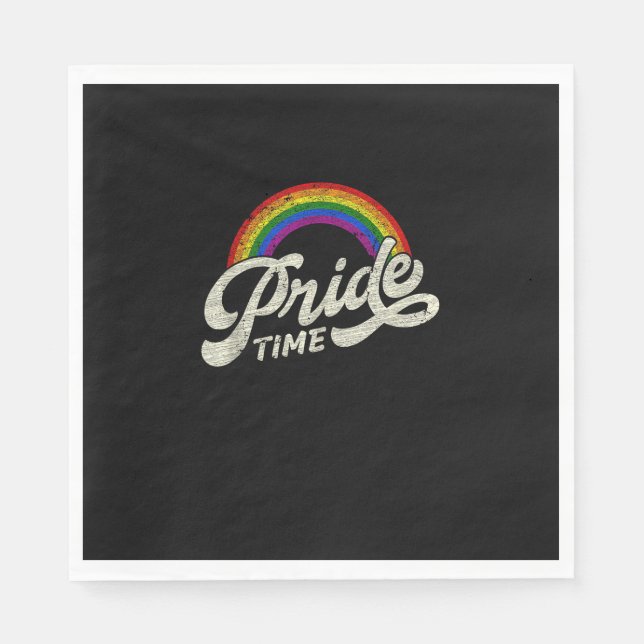 Regenbogen, Primezeit, LGBT-Tank oben Serviette (Vorderseite)