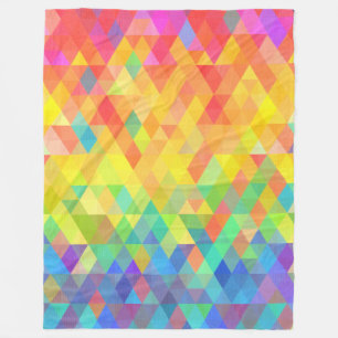 Regenbogen-Prisma-Diamant-Muster Fleecedecke