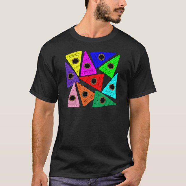 Regenbogen Psaltery T-Shirt (Vorderseite)