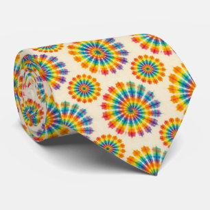 Regenbogen-Psychedelic-Tie-Dye-Schlips Krawatte