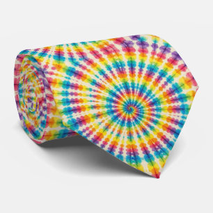 Regenbogen-Psychedelic-Tie-Dye-Schlips Krawatte