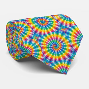 Regenbogen-Psychedelic-Tie-Dye-Schlips Krawatte