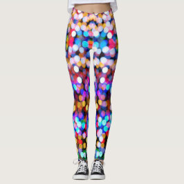 Regenbogen-Punkt-Leggings Leggings