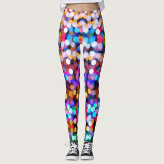 Regenbogen-Punkt-Leggings Leggings