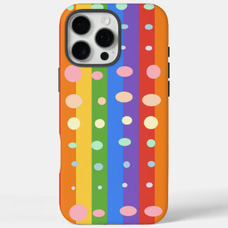REGENBOGEN PUNKT STREIFEN iPhone 16 PRO MAX HÜLLE