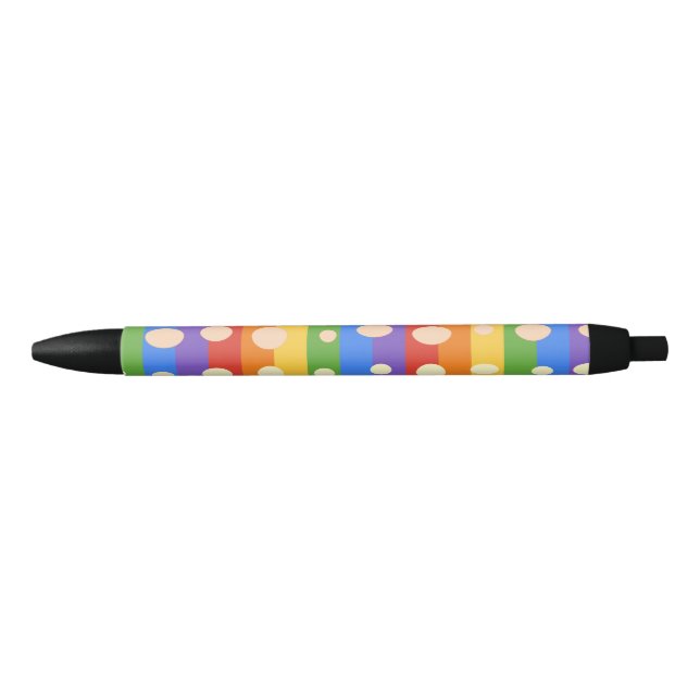REGENBOGEN PUNKT STREIFEN KUGELSCHREIBER (Vorderseite)