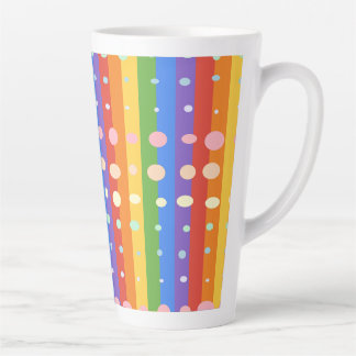 REGENBOGEN PUNKT STREIFEN MILCHTASSE