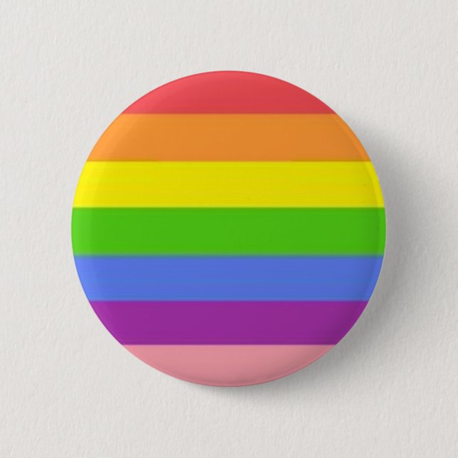 Regenbogen-queer Stolz-Knopf Button (Vorderseite)