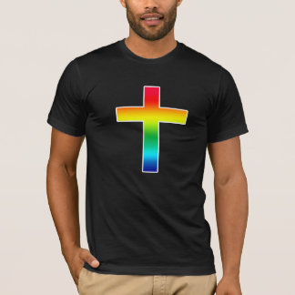 Regenbogen-quere christliche T - Shirts