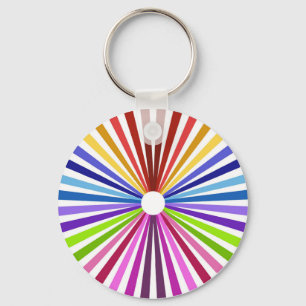 Regenbogen-Rad Schlüsselanhänger