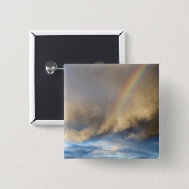 Regenbogen-Rebellion Button (Vorne & Hinten)