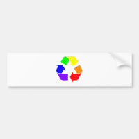 Regenbogen recyceln Zeichen