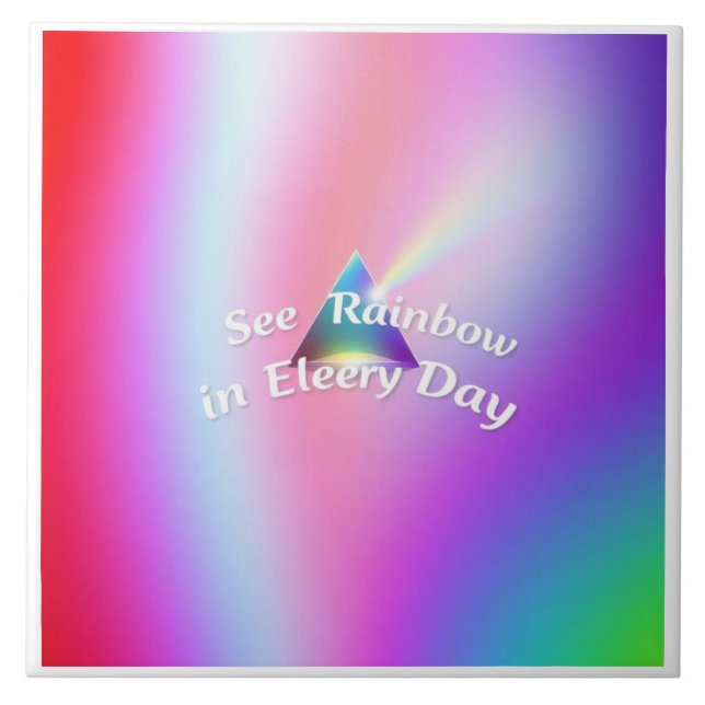Regenbogen-Reflexionen Fliese (Vorderseite)