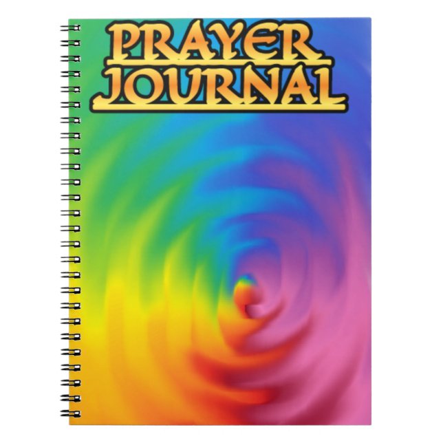 Regenbogen-Reflexionen Gebetsjournal Notizblock (Vorderseite)