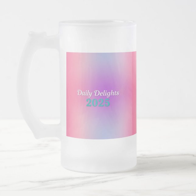Regenbogen-Reflexionen Mattglas Bierglas (Links)