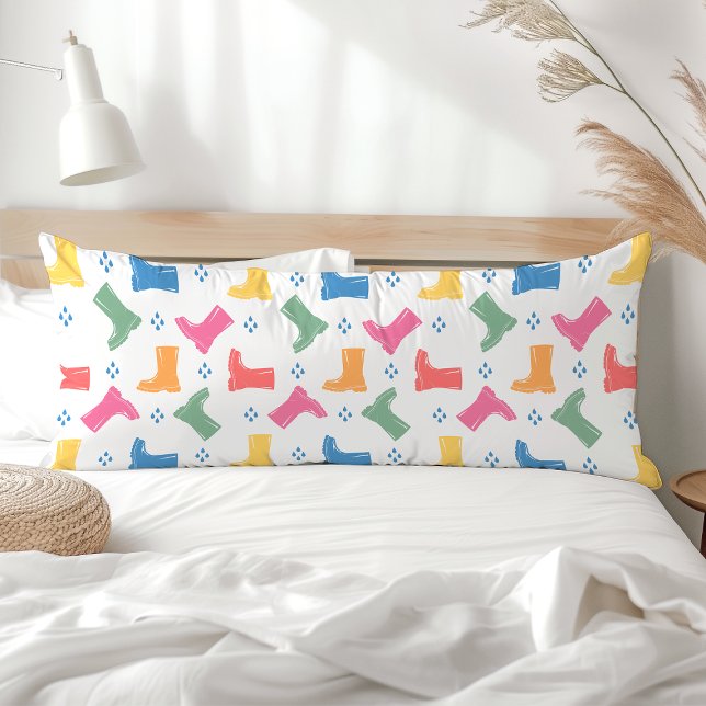 Regenbogen Regenbogenhaut Rainy Day Parade Collect Seitenschläferkissen (Von Creator hochgeladen)