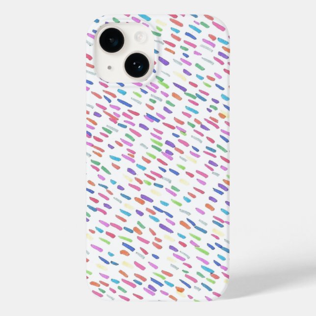 Regenbogen Regenfalldruck Case-Mate iPhone Hülle (Rückseite)