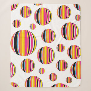 Regenbogen-Regentropfen: Streifen Sherpadecke