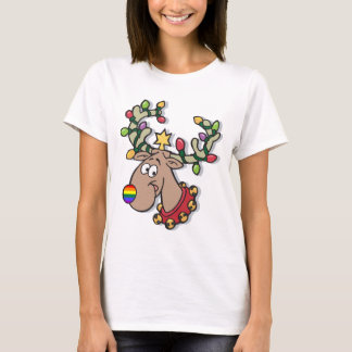 Regenbogen-Ren T-Shirt