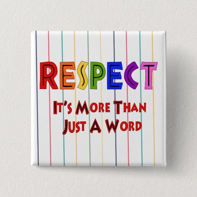 Regenbogen-Respekt Button (Vorderseite)