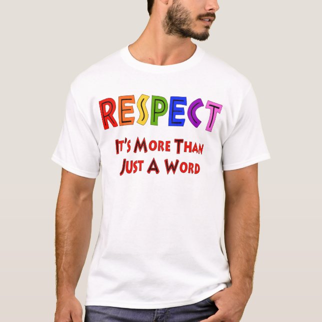 Regenbogen-Respekt T-Shirt (Vorderseite)