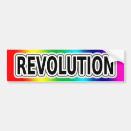 Regenbogen-Revolution Autoaufkleber