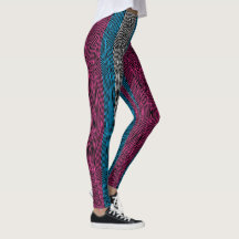 Regenbogen Rex Retro Leggings: Transport-Flagge