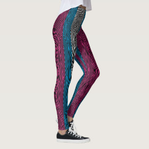 Regenbogen Rex Retro Leggings: Transport-Flagge Leggings