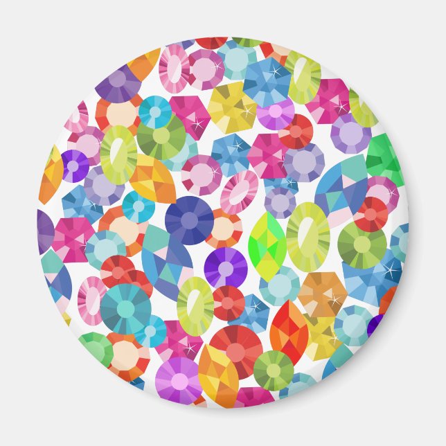 Regenbogen-Rhinestones Magnet (Vorne)