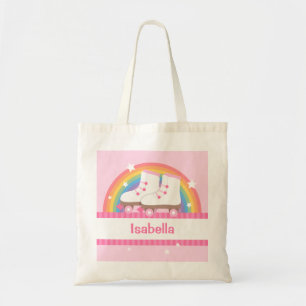 Regenbogen-Rollschuhe für Mädchen-Skaterin Tragetasche