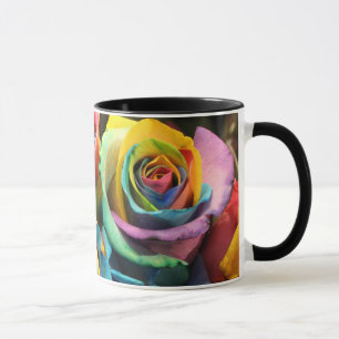 Regenbogen-Rosen Tasse