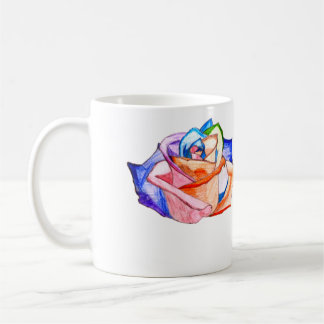 Regenbogen-Rosen-Tasse Kaffeetasse