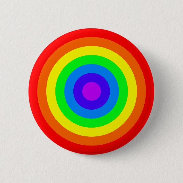 Regenbogen Roundel Button (Vorderseite)