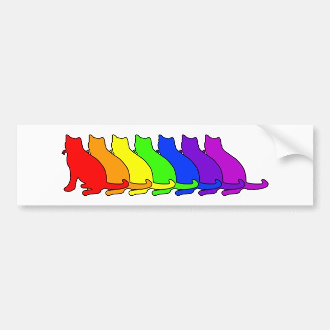 Regenbogen-russisches Blau Autoaufkleber (Vorne)