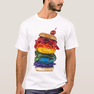 Regenbogen-Sandwich T-Shirt