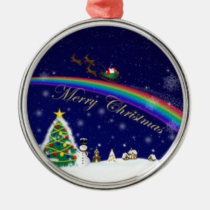 Regenbogen Sankt Silbernes Ornament