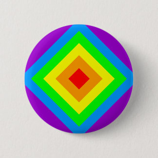 Regenbogen-Säure-Diamant Button