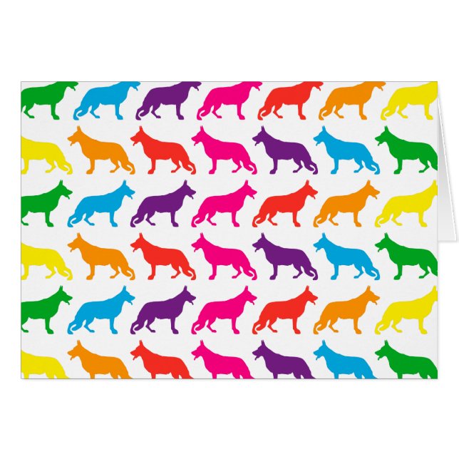 Regenbogen Schäferhunde (Vorderseite (Horizontal))