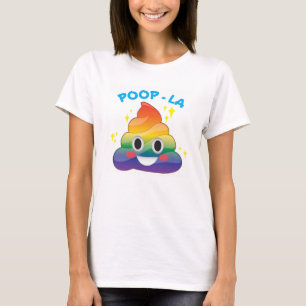 Regenbogen-Schein kacken Emoji Gekackte-LA Shirt
