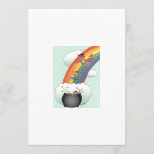 Regenbogen scherzt Adoptions-Mitteilung Ankündigung