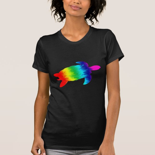 Regenbogen-Schildkröte T-Shirt (Vorderseite)