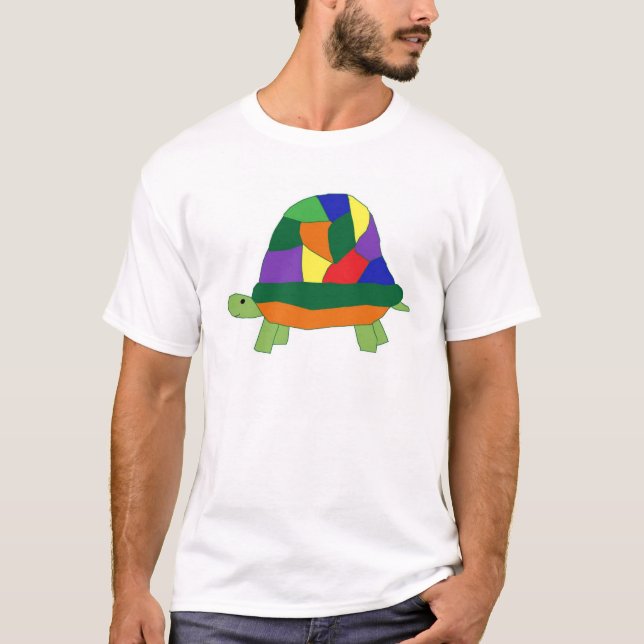 Regenbogen-Schildkrötekleid T-Shirt (Vorderseite)